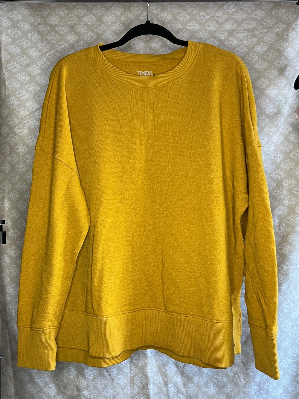 Time And Tru Mustard Yellow Crewneck Sweatshirt